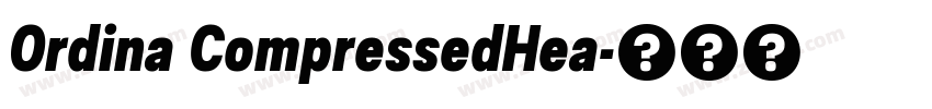 Ordina CompressedHea字体转换